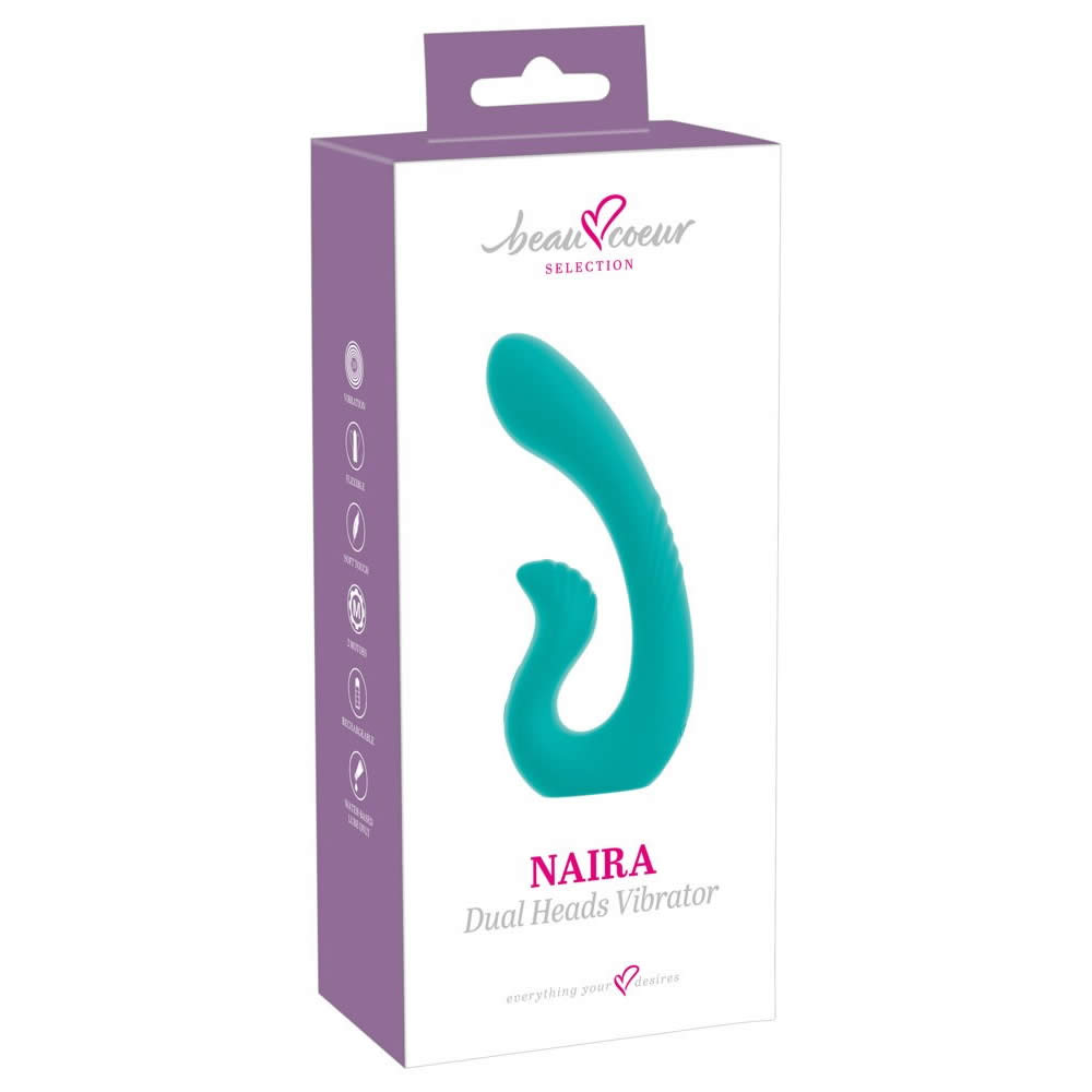 Beau Coeur NAIRA Dual Heads Rabbit Vibrator Turkis - Billede 5