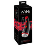Wyne Masturbator 03 med Varme, Vibrator og Suge Funktion Sort, Rød og Hvid