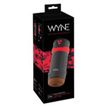 Wyne Masturbator 04 med Vibrator og Suge Funktion Sort, Rød og Brun