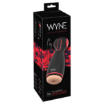 Wyne Masturbator 06 med Vibrator, Suge og Tryk Funktion Sort, Rød og Hud