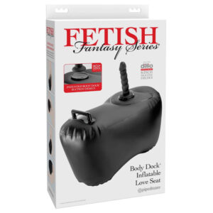Fetish Fantasy Body Dock Inflatable Love Seat med Dildo Sort