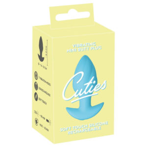 Cuties Vibrating Mini Butt Plug Blue Rose Blå
