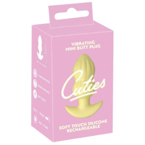 Cuties Vibrating Mini Butt Plug Yellow Blossom Gul