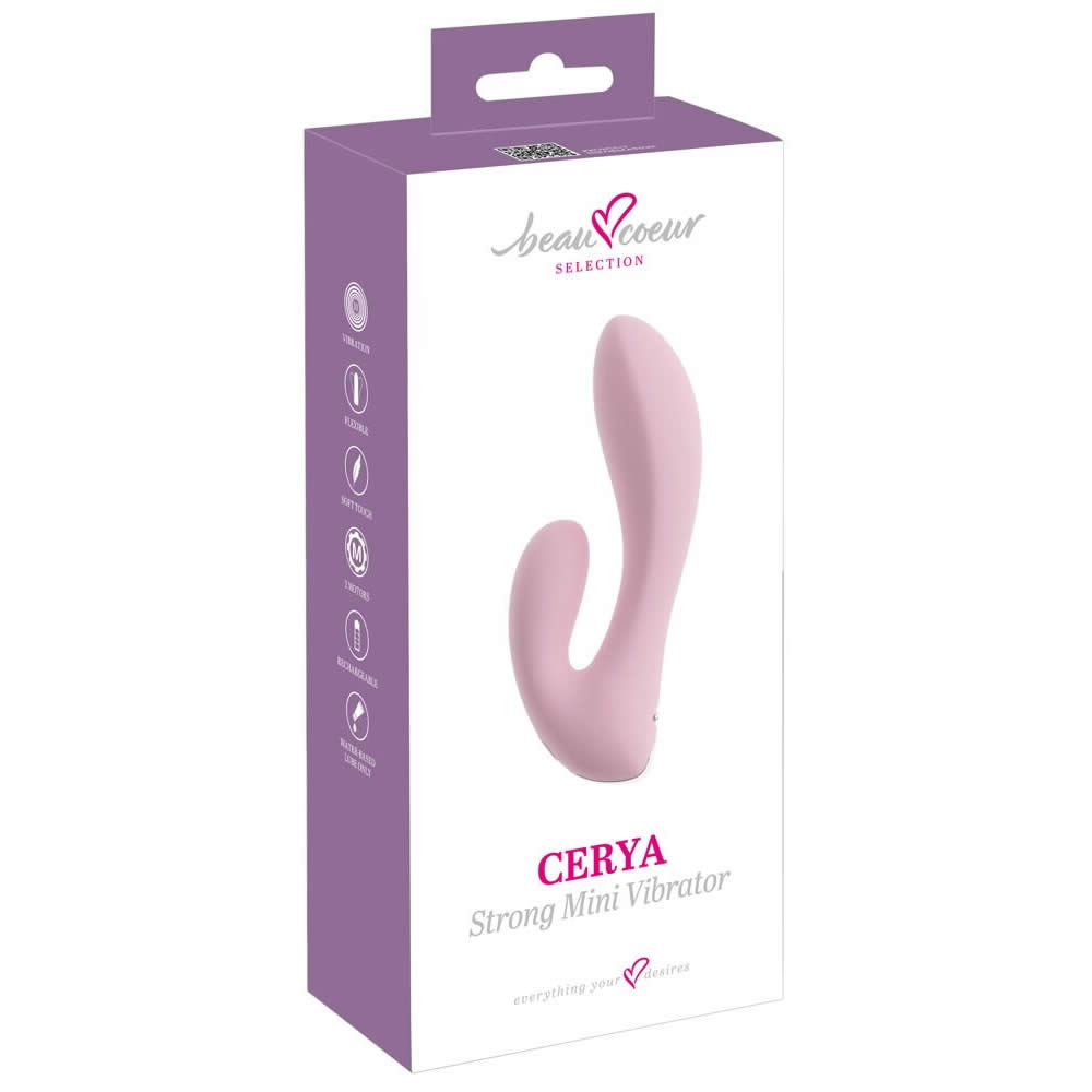 Beau Coeur Cerya Strong Mini Rabbit Vibrator Rosa - Billede 10