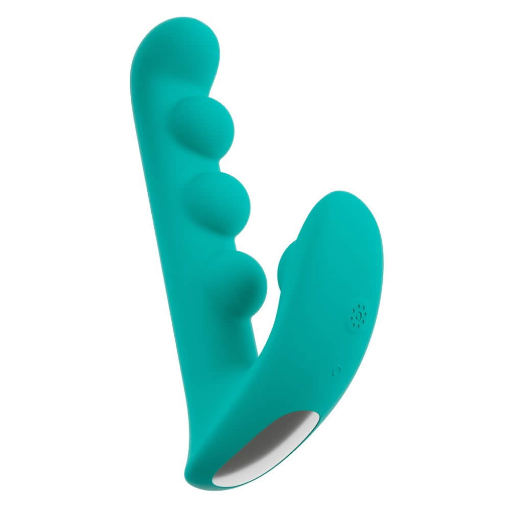 Beau Coeur SYLORA Unique Beads Rabbit Vibrator Turkis - Billede 2