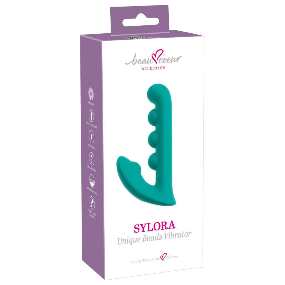 Beau Coeur SYLORA Unique Beads Rabbit Vibrator Turkis - Billede 7