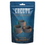 Erecto Cock Essentials Testikel og Penisring Sæt i Silikone Sort