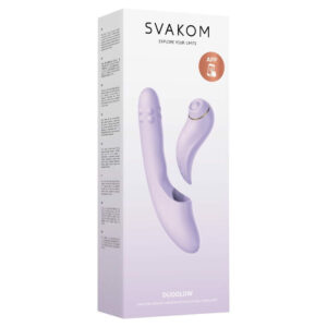 Svakom DuoGlow Støde og Perle Vibrator Lys Lilla