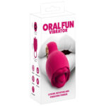 Oral Fun Vibrator med Slikkende Vibrator Tunge Pink