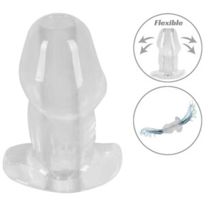 Anos Anal Plug med Tunnel Transparent