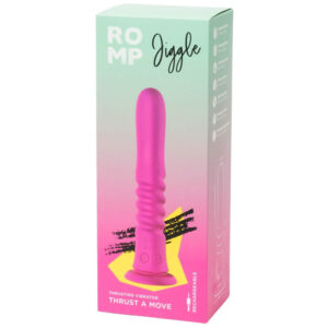ROMP Jiggle Vibrator med Stødefunktion og Sugekop Pink