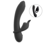 Couples Choice Duo Rabbit Vibrator og Penisring Sort