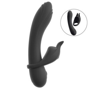 Couples Choice Duo Rabbit Vibrator og Penisring Sort