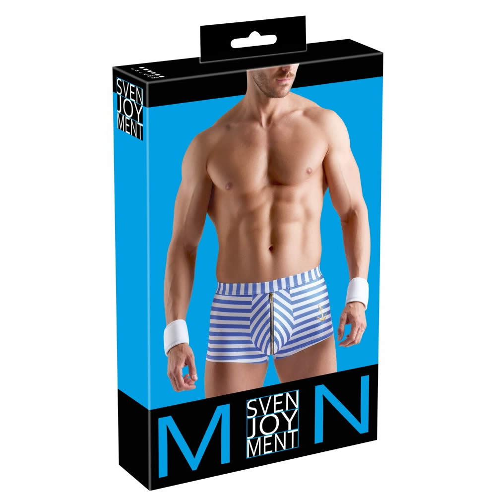 Svenjoyment Matros Kostume Tights Trusse i Blå og Hvid