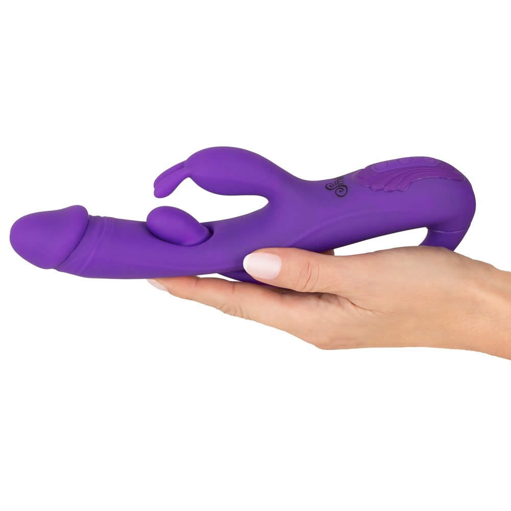 Sweet Smile Rabbit Vibrator med G-punkt og Anal Tickler Lilla - Billede 6