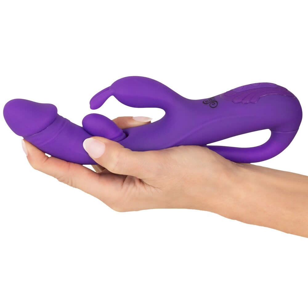 Sweet Smile Rabbit Vibrator med G-punkt og Anal Tickler Lilla - Billede 7