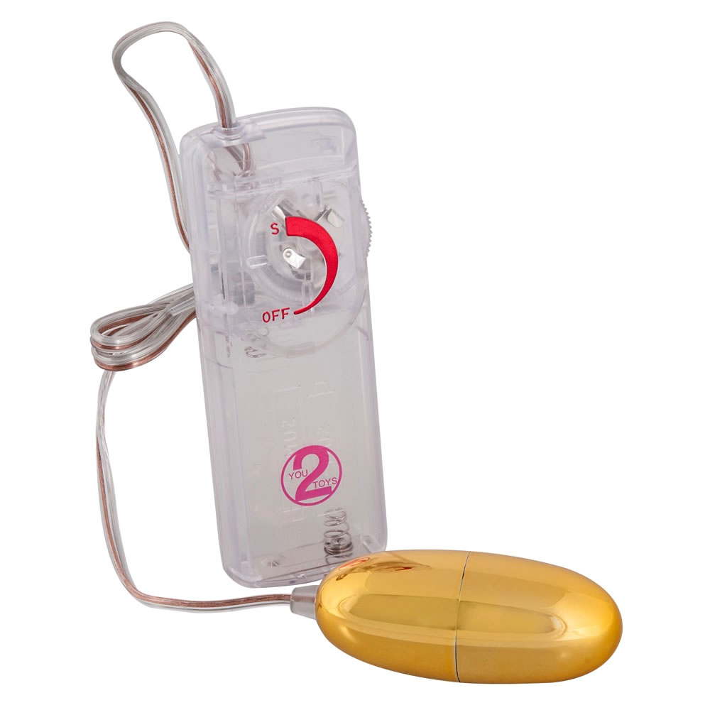 Vibrator Æg Golden Star Guldfarve - Billede 4