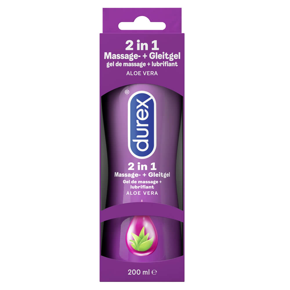 Durex Play Aloe Vera 2-i-1 Massageolie og Glidecreme 200 ml - Billede 2