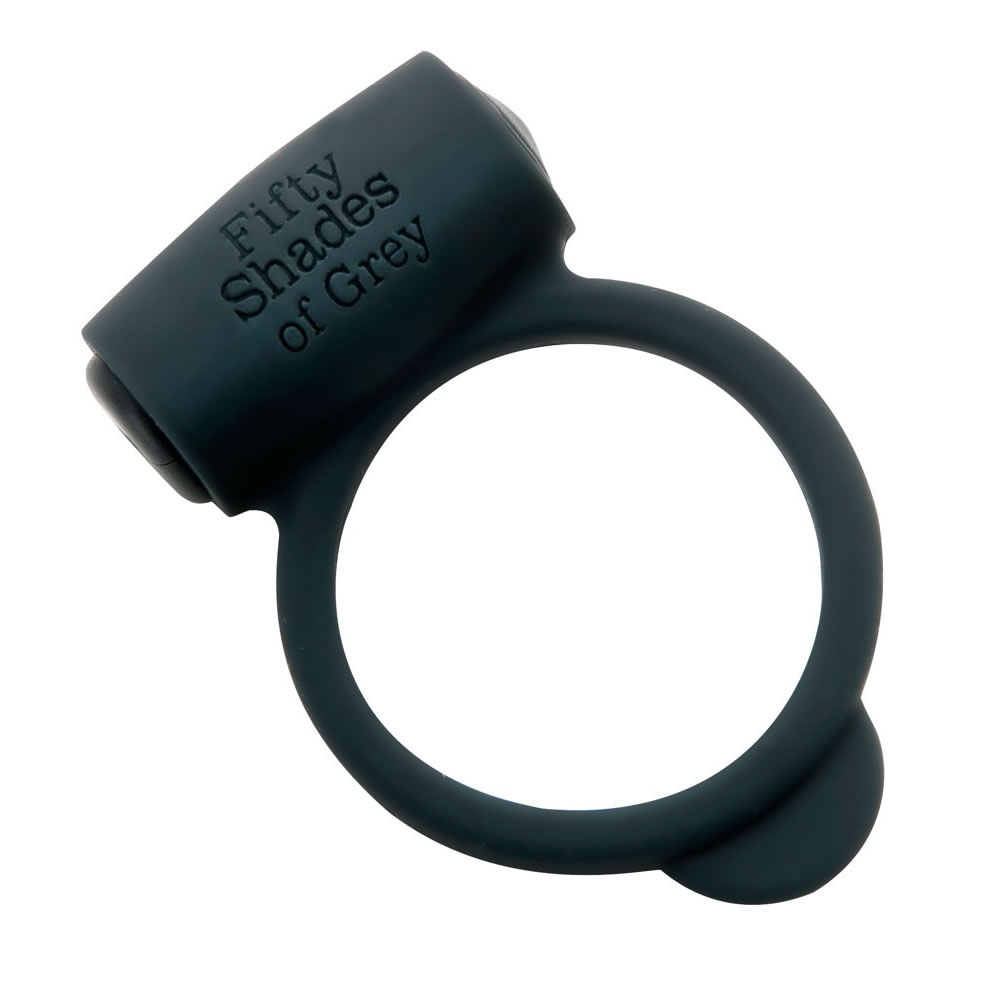 Yours and Mine Penisring med Vibrator - Fifty Shades of Grey Grå - Billede 3