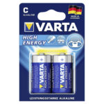Varta C Batterier High Energy 1,5v Pakke med 2 stk