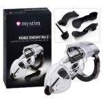 Mystim Pubic Enemy No. 2 - Elektrosex Penisbur Klar / Gennemsigtig