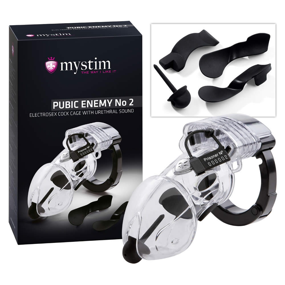 Mystim Pubic Enemy No. 2 - Elektrosex Penisbur Klar / Gennemsigtig