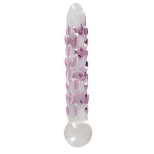 Icicles nr. 7 Glas Dildo Pink / Gennemsigtig