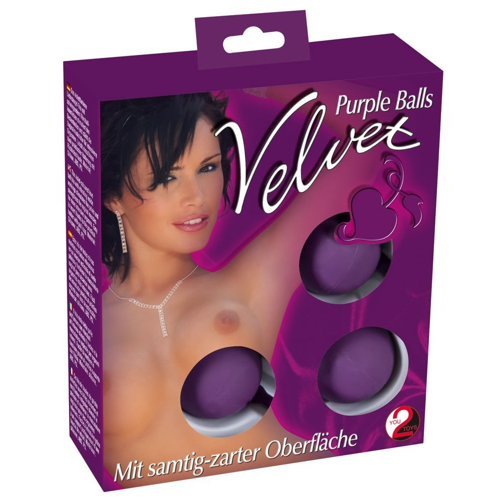 Velvet Loveballs 3 stk Elskovskugler Lilla