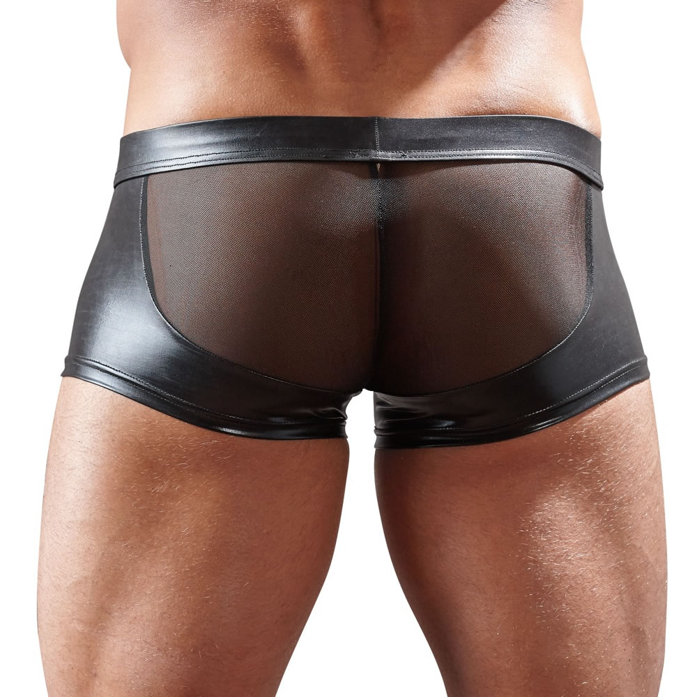 Wetlook Tights til Herre med Nylon og Lynlås - Billede 4