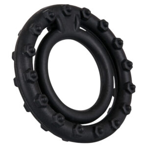 Penisring Steely Cockring med Testikelring Sort