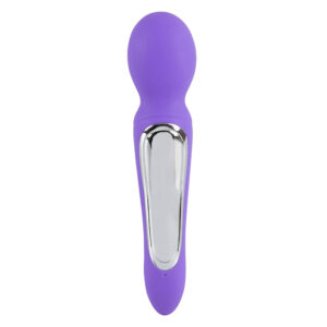 Sweet Smile Dual Vibrator & Massagestav Lilla & Sølv