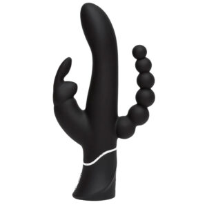 Happy Rabbit Vibrator Triple Curve med Analkæde Sort