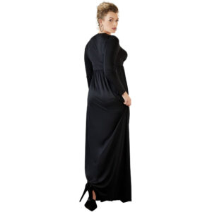 Lang Kjole i Plus Size med Snører 2XL