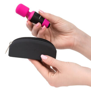 Palm Power Pocket Wand Massagestav Pink / Grå