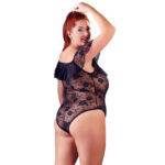Plus Size Blonde Body med Flæsekant 2XL