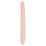 Silikone Dobbelt Dildo Double Dong Hudfarve