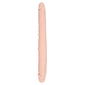 Silikone Dobbelt Dildo Double Dong Hudfarve