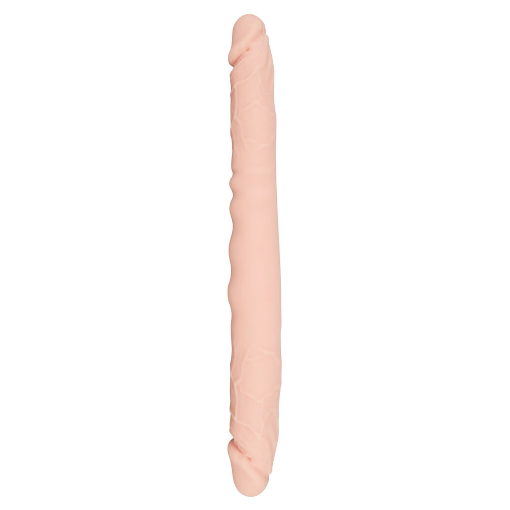 Silikone Dobbelt Dildo Double Dong Hudfarve