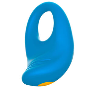 ROMP Juke Penisring med Vibrator og Klitoris Stimulator Blå / Gul