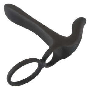 Par Vibrator med Klitoris Vibrator, Penisring og Testikelring Sort