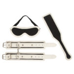 Fetish Bondage Sæt - Glow in The Dark Hvid / Sort