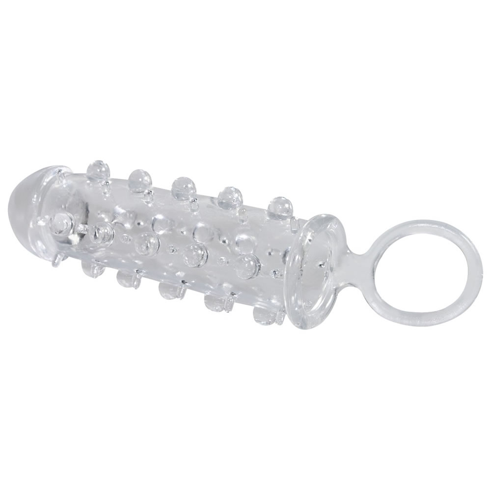 Crystal Clear Penis Hylster med Nopper Gennemsigtig