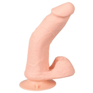 Nature Skin Naturlig Vibrator med Fjernbetjening og Sugekop Hud lys