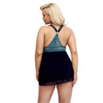 Plus Size Babydoll i Blonder og Tyl