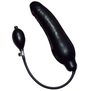 Black Latex Balloon Oppustelig Dildo Sort