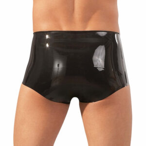 Latex-trusse med penishylster sort