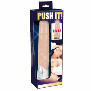 Push It Vibrator med Stød Bevægelser Hudfarve