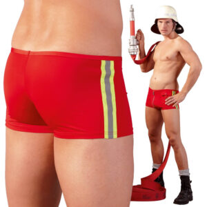 Herre Pants Fireman i Rød