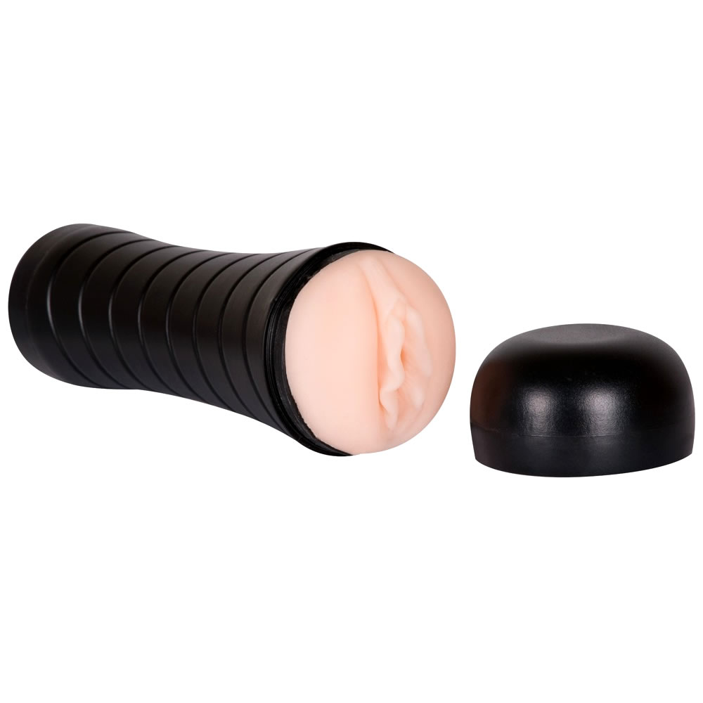 Pussy To Go - Masturbator med Vibrator Sort / Hud