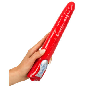 Red Push Vibrator med Stødfunktion Rød